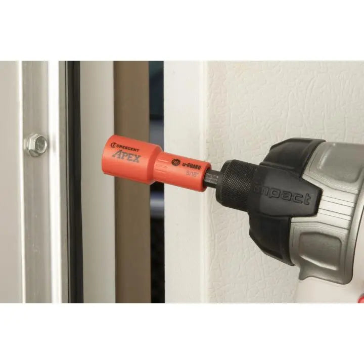 CRESCENT U-Guard Covered Magnetic Nutsetter, 5/16 in - GW CAUGN2DHX20 Nutsetter CRESCENT