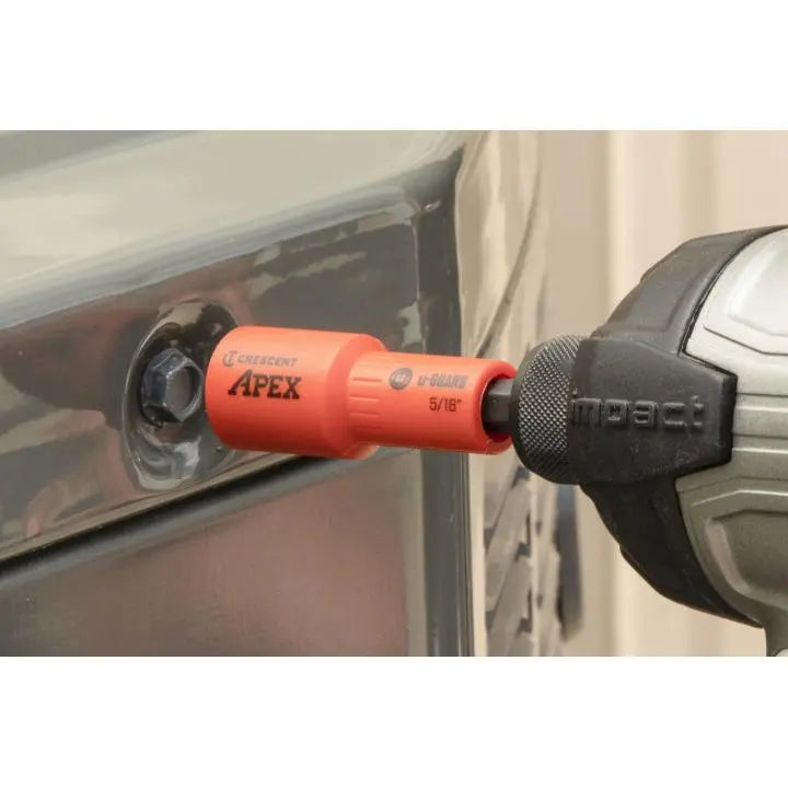 CRESCENT U-Guard Covered Magnetic Nutsetter, 5/16 in - GW CAUGN2DHX20 Nutsetter CRESCENT