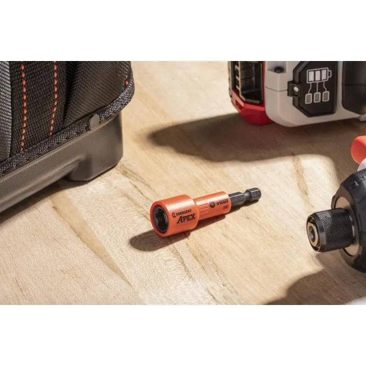 CRESCENT U-Guard Covered Magnetic Nutsetter, 3/8 in - GW CAUGN2DHX24 Nutsetter CRESCENT