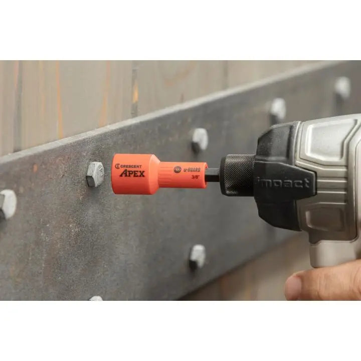 CRESCENT U-Guard Covered Magnetic Nutsetter, 3/8 in - GW CAUGN2DHX24 Nutsetter CRESCENT