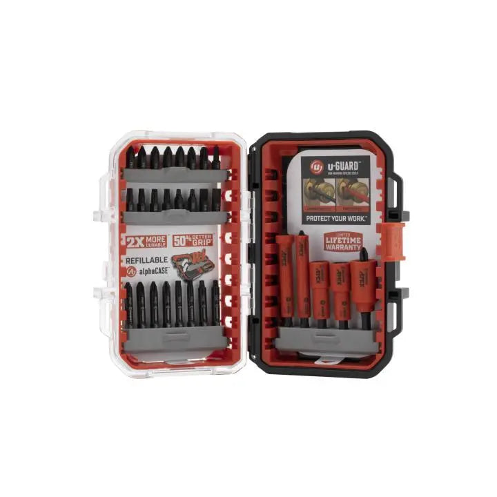 CRESCENT Set of 30 U-Guard AlphaCase Impact Driver Bit - GW CAUGSET-30 Bit Set CRESCENT