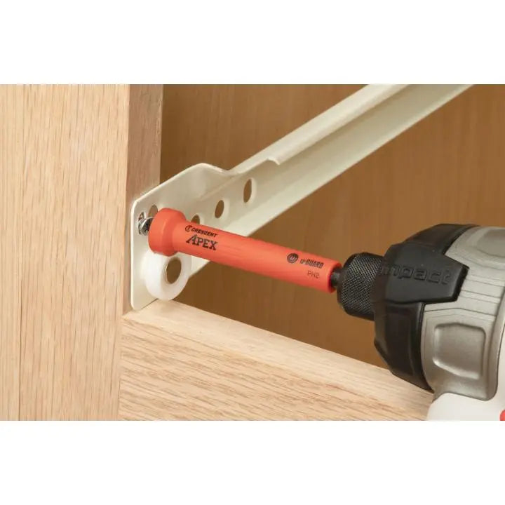 CRESCENT Set of 2 Phillips U-Guard Covered Impact Power Bit with Ring Magnet, PH2 x 3-1/2 in - GW CAUMB3BPH2 Power Bit Set CRESCENT