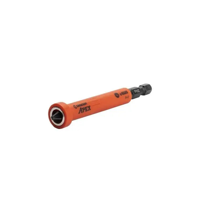 CRESCENT Set of 2 Phillips U-Guard Covered Impact Power Bit with Ring Magnet, PH2 x 3-1/2 in - GW CAUMB3BPH2 Power Bit Set CRESCENT