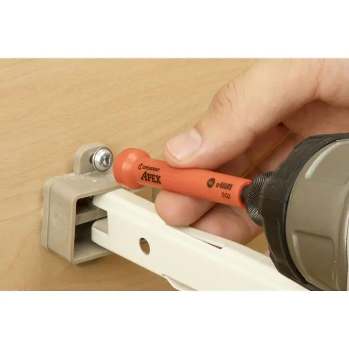 CRESCENT Set of 2 Square U-Guard Covered Impact Power Bit with Ring Magnet, PH2 x 3-1/2 in - GW CAUMB3BSQ2 Power Bit Set CRESCENT
