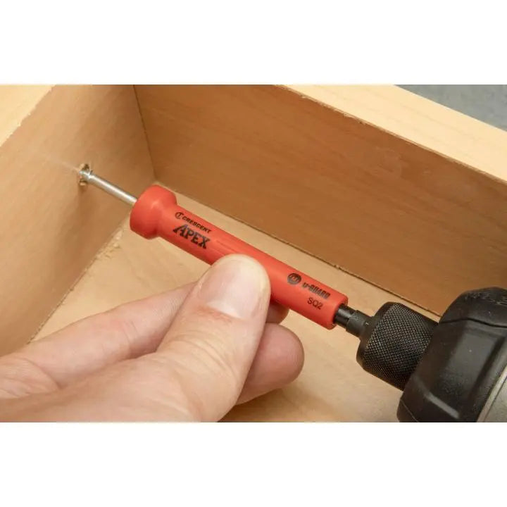 CRESCENT Set of 2 Square U-Guard Covered Impact Power Bit with Ring Magnet, PH2 x 3-1/2 in - GW CAUMB3BSQ2 Power Bit Set CRESCENT