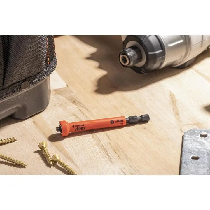 CRESCENT Set of 2 Torx U-Guard Covered Impact Power Bit with Ring Magnet, T25 x 3-1/2 in - GW CAUMB3BT25 Power Bit Set CRESCENT