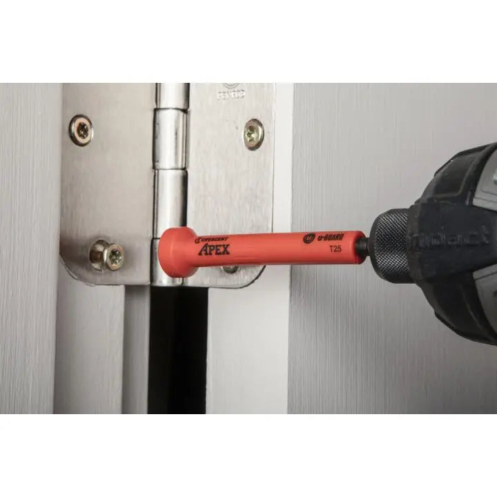 CRESCENT Set of 2 Torx U-Guard Covered Impact Power Bit with Ring Magnet, T25 x 3-1/2 in - GW CAUMB3BT25 Power Bit Set CRESCENT