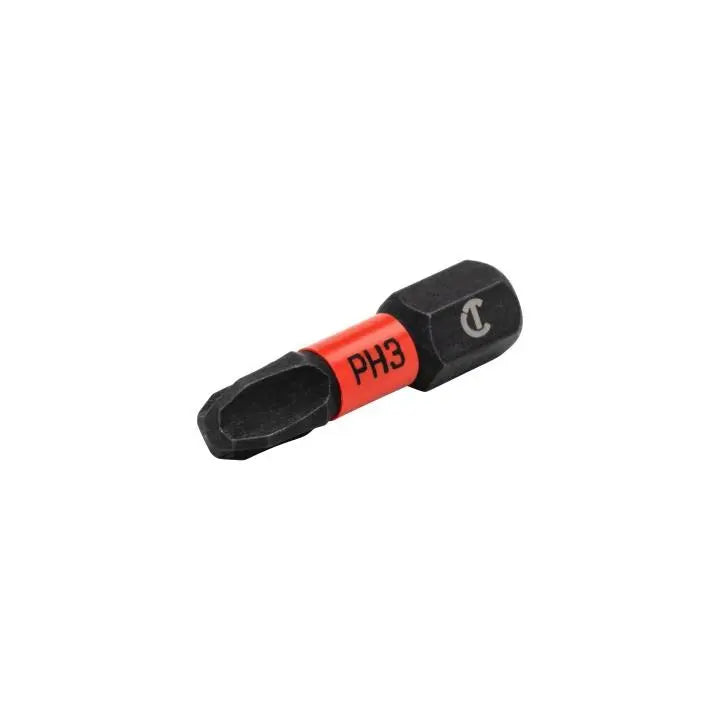 CRESCENT Set of 25 Phillips Vortex Impact Power Bit, PH3 x 1 in - GW CAVB1PH3-25 Power Bit Set CRESCENT