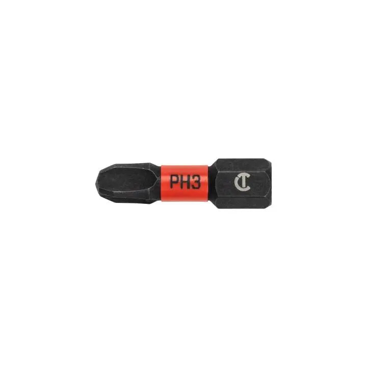 CRESCENT Set of 25 Phillips Vortex Impact Power Bit, PH3 x 1 in - GW CAVB1PH3-25 Power Bit Set CRESCENT