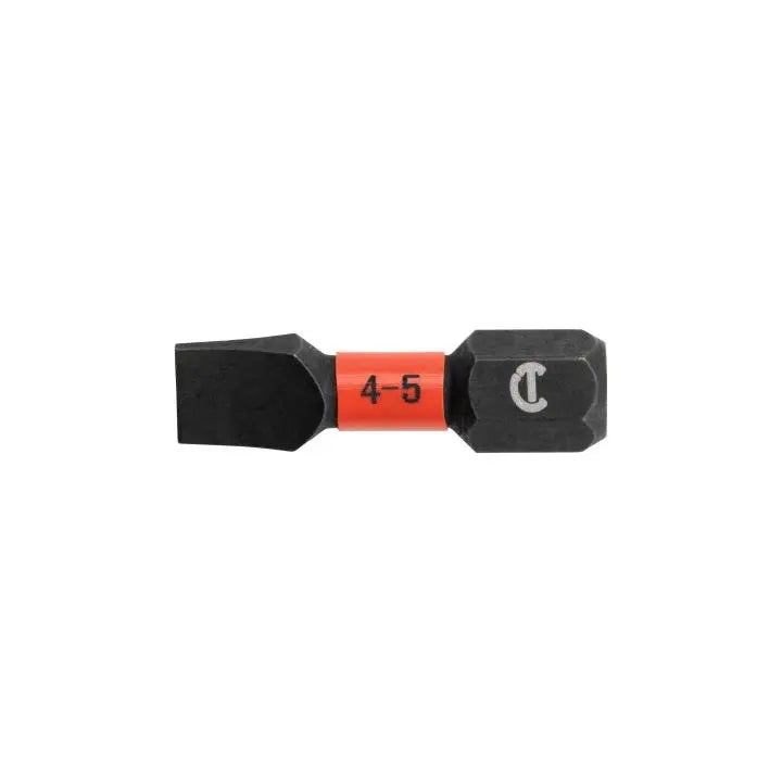 CRESCENT Set of 2 Slotted Vortex Impact Power Bit, 4 - 5 x 1 in - GW CAVB1SL4-5-2 Power Bit Set CRESCENT