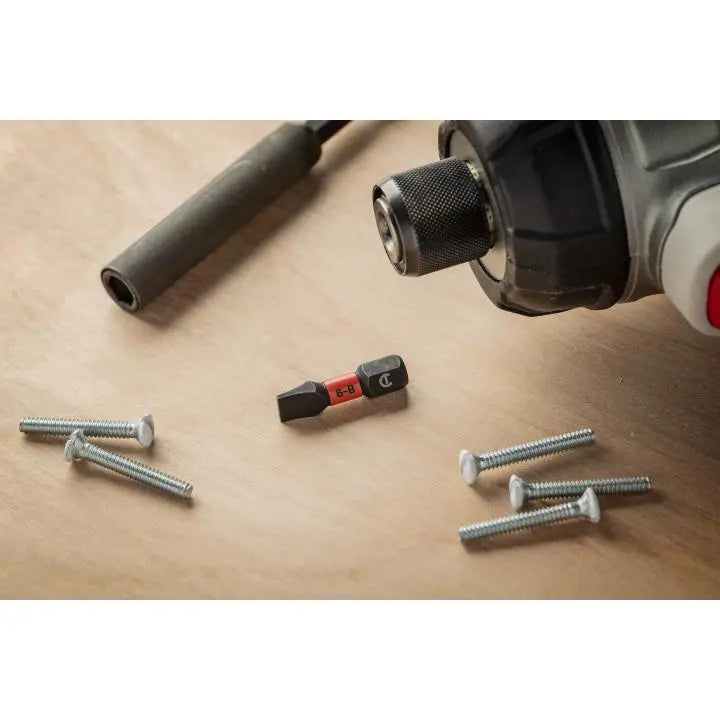 CRESCENT Set of 2 Slotted Vortex Impact Power Bit, 6 - 8 x 1 in - GW CAVB1SL6-8-2 Power Bit Set CRESCENT