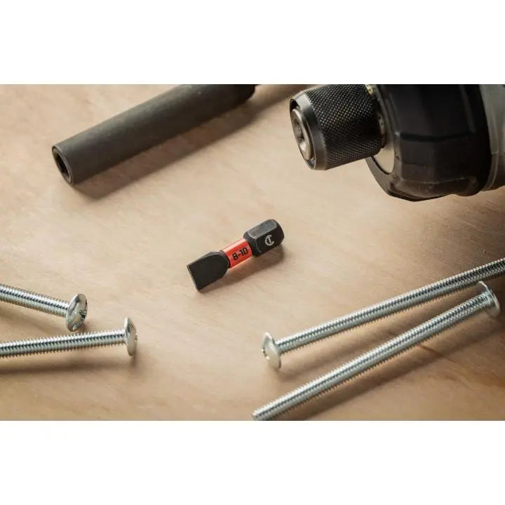 CRESCENT Set of 25 Slotted Vortex Impact Power Bit, 8 - 10 x 1 in - GW CAVB1SL8-10-25 Power Bit Set CRESCENT