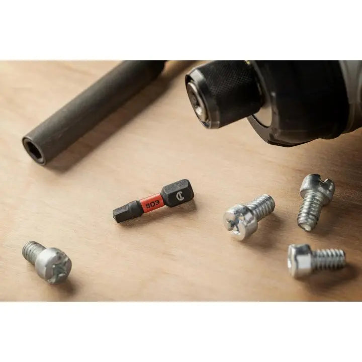 CRESCENT Set of 25 Square Vortex Impact Power Bit, PH3 x 1 in - GW CAVB1SQ3-25 Power Bit Set CRESCENT