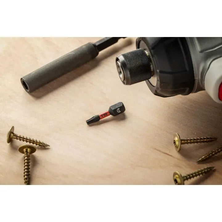 CRESCENT Set of 25 Torx Vortex Impact Power Bit, T10 x 1 in - GW CAVB1T10-25 Power Bit Set CRESCENT