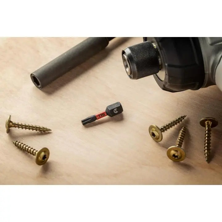 CRESCENT Set of 2 Torx Vortex Impact Power Bit, T15 x 1 in - GW CAVB1T15-2 Power Bit Set CRESCENT