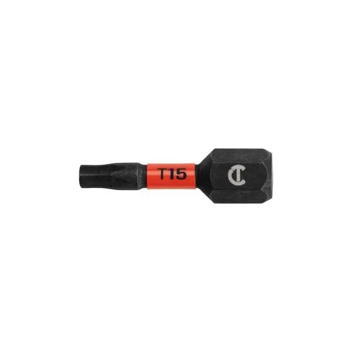 CRESCENT Set of 2 Torx Vortex Impact Power Bit, T15 x 1 in - GW CAVB1T15-2 Power Bit Set CRESCENT