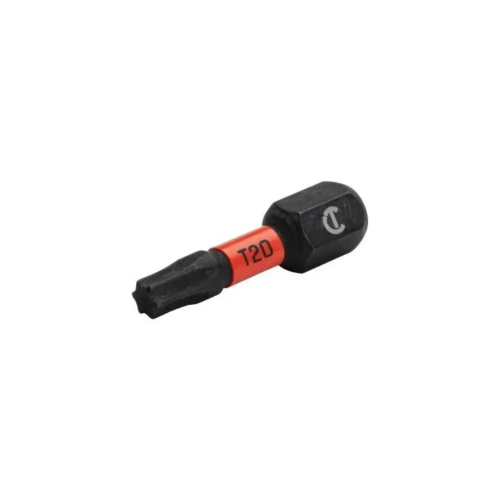 CRESCENT Set of 2 Torx Vortex Impact Power Bit, T20 x 1 in - GW CAVB1T20-2 Power Bit Set CRESCENT