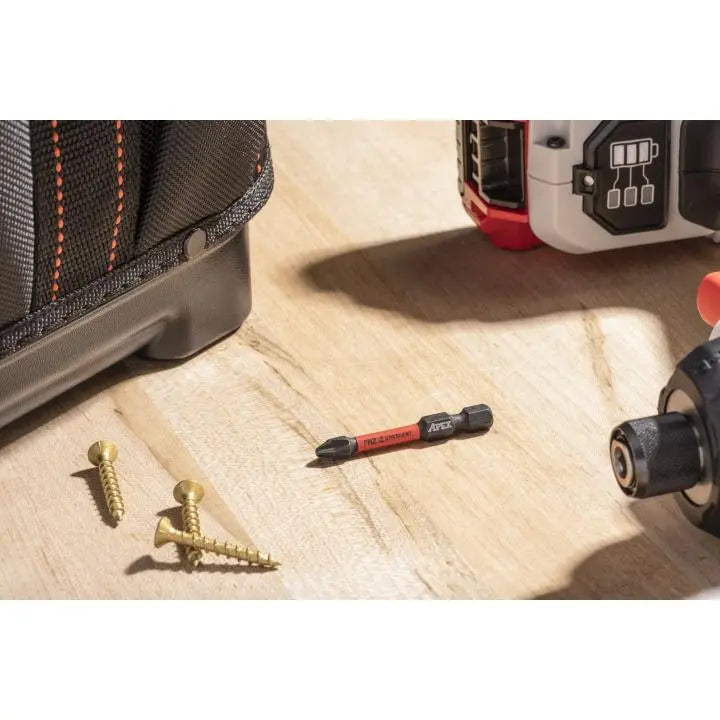CRESCENT Set of 2 Phillips Vortex Impact Power Bit, PH2 x 2 in - GW CAVB2PH2-2 Power Bit Set CRESCENT