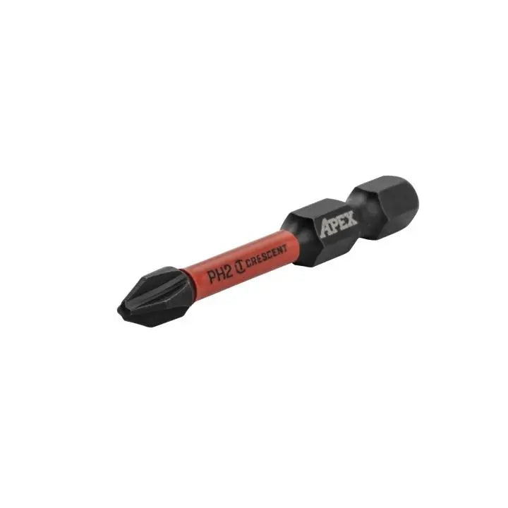 CRESCENT Set of 25 Phillips Vortex Impact Power Bit, PH2 x 2 in - GW CAVB2PH2-25 Power Bit Set CRESCENT