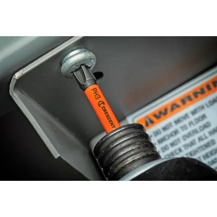 CRESCENT Set of 2 Phillips Vortex Impact Power Bit, PH3 x 2 in - GW CAVB2PH3-2 Power Bit Set CRESCENT