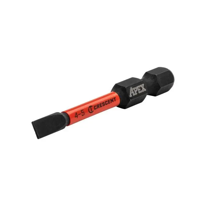 CRESCENT Set of 2 Slotted Vortex Impact Power Bit, 4 - 5 x 2 in - GW CAVB2SL4-5-2 Power Bit Set CRESCENT