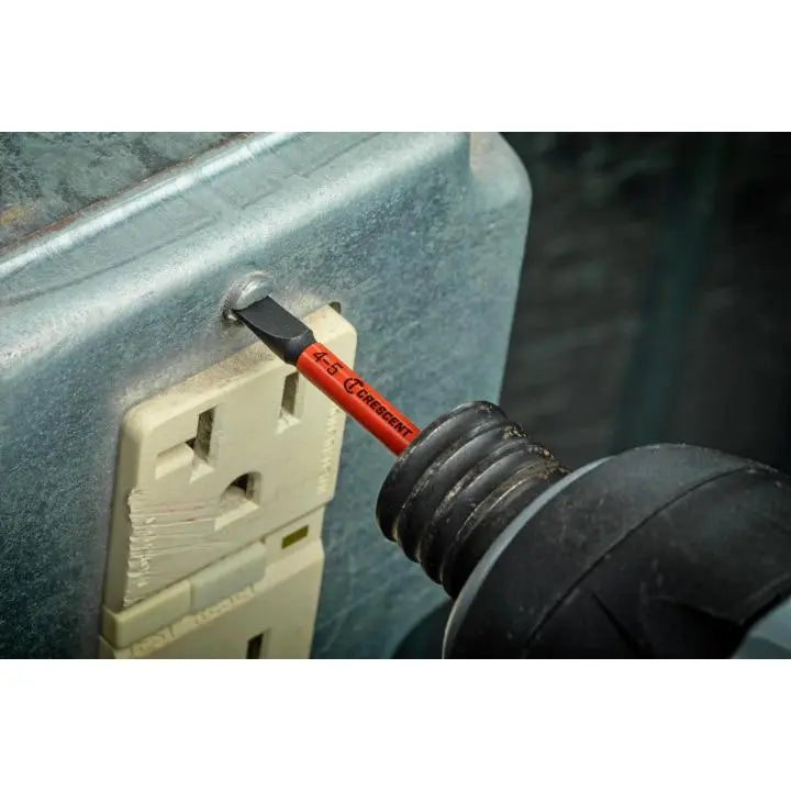 CRESCENT Set of 2 Slotted Vortex Impact Power Bit, 4 - 5 x 2 in - GW CAVB2SL4-5-2 Power Bit Set CRESCENT