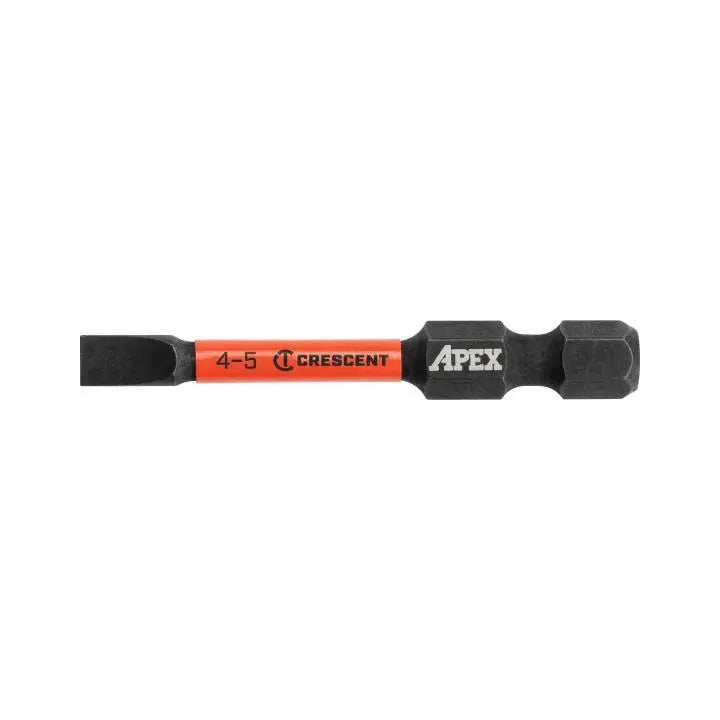 CRESCENT Set of 2 Slotted Vortex Impact Power Bit, 4 - 5 x 2 in - GW CAVB2SL4-5-2 Power Bit Set CRESCENT