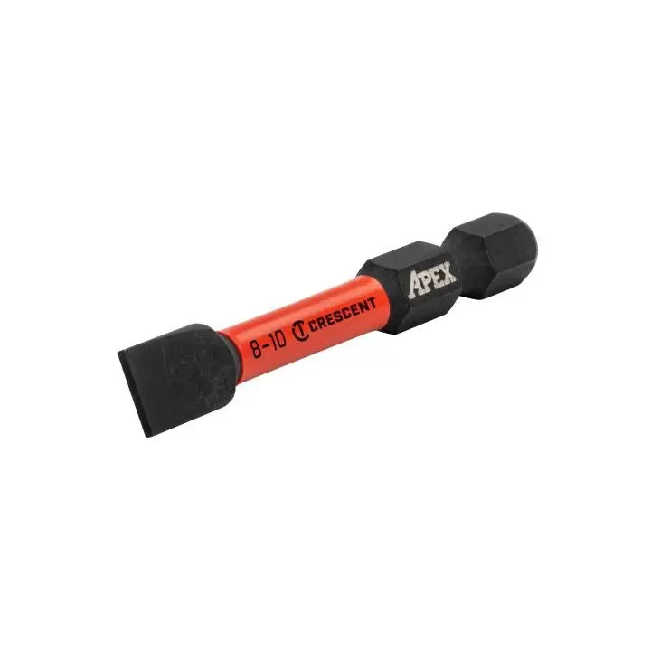CRESCENT Set of 25 Slotted Vortex Impact Power Bit, 8 - 10 x 2 in - GW CAVB2SL8-10-25 Power Bit Set CRESCENT