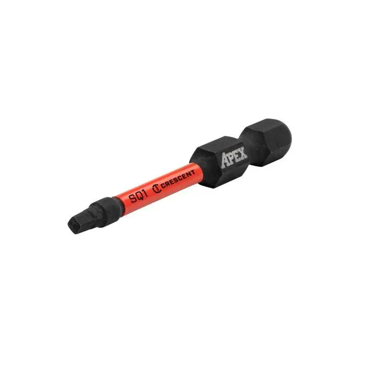 CRESCENT Set of 25 Square Vortex Impact Power Bit, PH1 x 2 in - GW CAVB2SQ1-25 Power Bit Set CRESCENT
