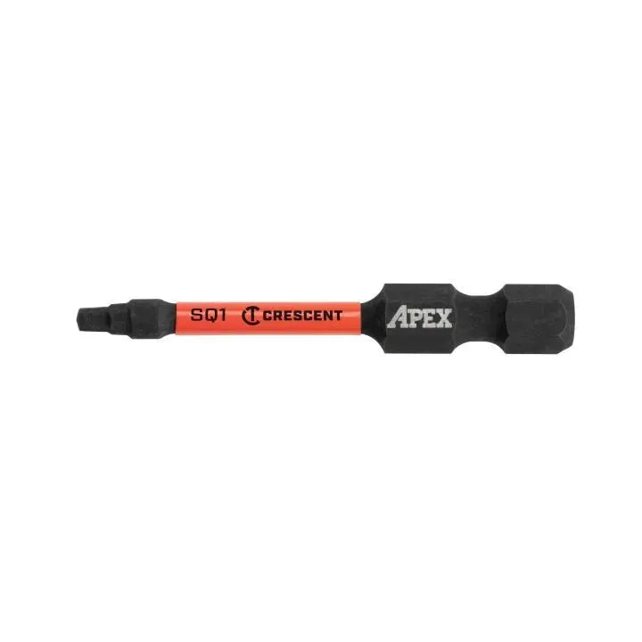 CRESCENT Set of 25 Square Vortex Impact Power Bit, PH1 x 2 in - GW CAVB2SQ1-25 Power Bit Set CRESCENT