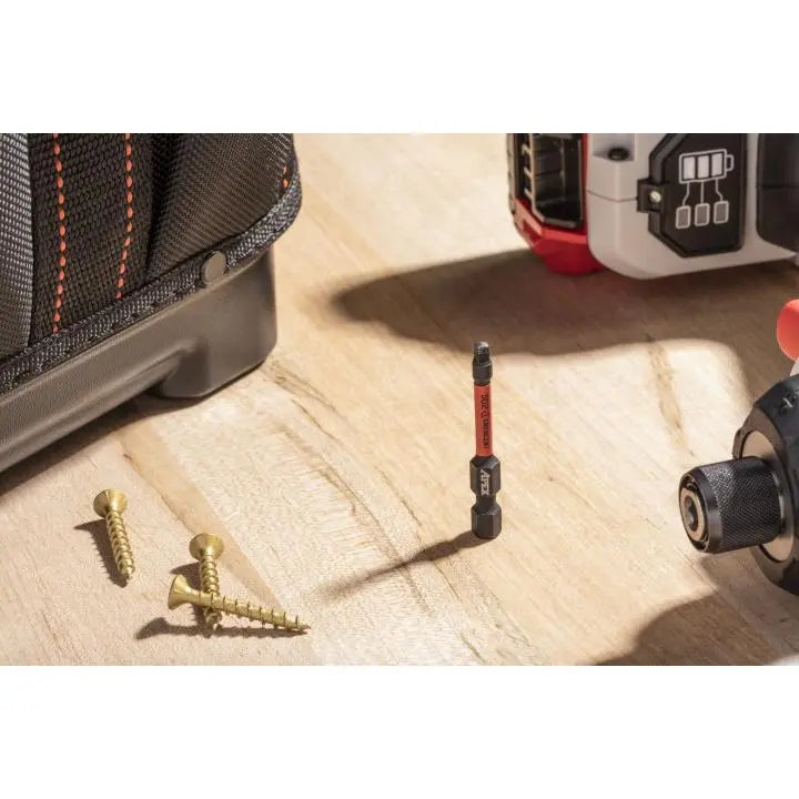 CRESCENT Set of 25 Square Vortex Impact Power Bit, PH2 x 2 in - GW CAVB2SQ2-25 Power Bit Set CRESCENT