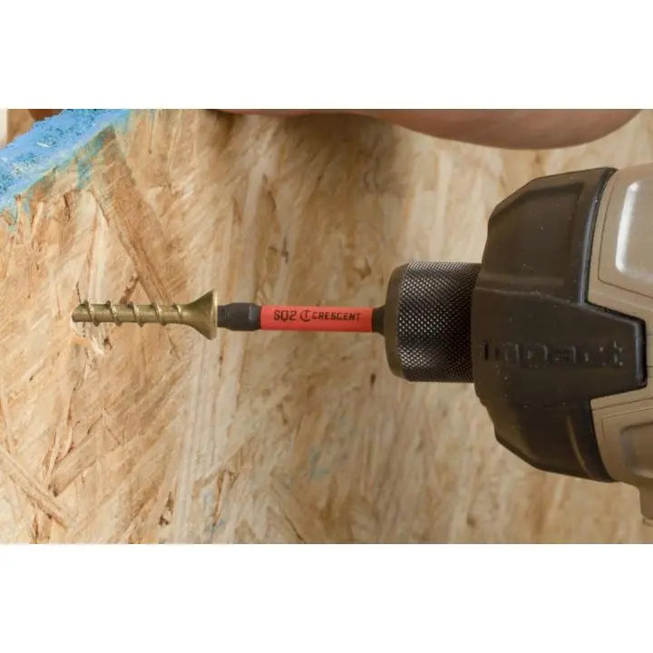 CRESCENT Set of 2 Square Vortex Impact Power Bit, PH2 x 2 in - GW CAVB2SQ2-2 Power Bit Set CRESCENT