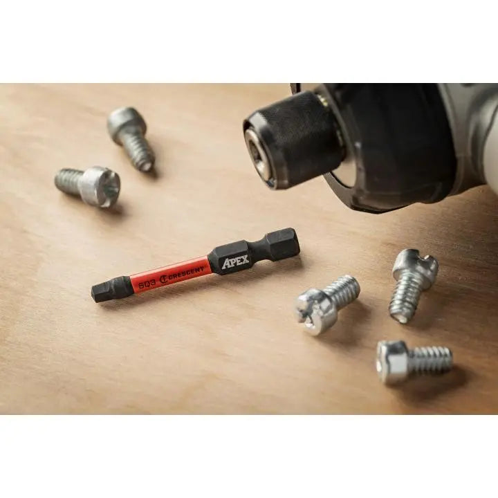 CRESCENT Set of 2 Square Vortex Impact Power Bit, PH3 x 2 in - GW CAVB2SQ3-2 Power Bit Set CRESCENT