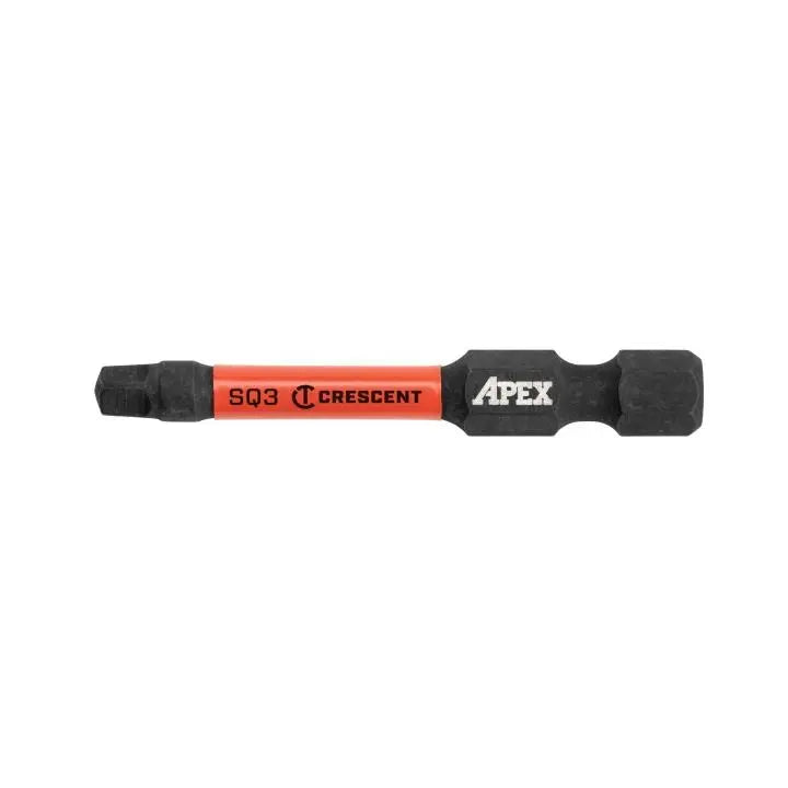 CRESCENT Set of 2 Square Vortex Impact Power Bit, PH3 x 2 in - GW CAVB2SQ3-2 Power Bit Set CRESCENT