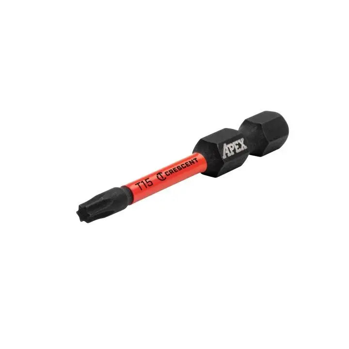 CRESCENT Set of 2 Torx Vortex Impact Power Bit, T15 x 2 in - GW CAVB2T15-2 Power Bit Set CRESCENT