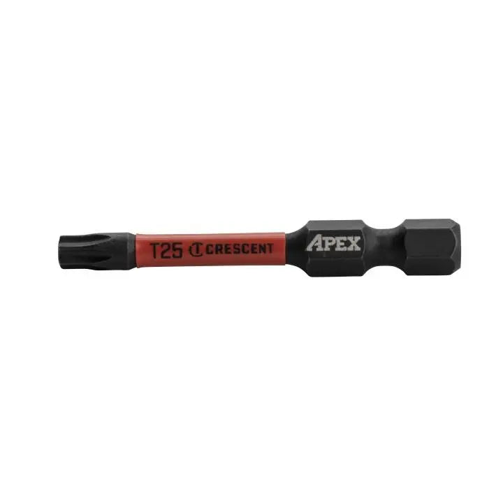 CRESCENT Set of 2 Torx Vortex Impact Power Bit, T25 x 2 in - GW CAVB2T25-2 Power Bit Set CRESCENT
