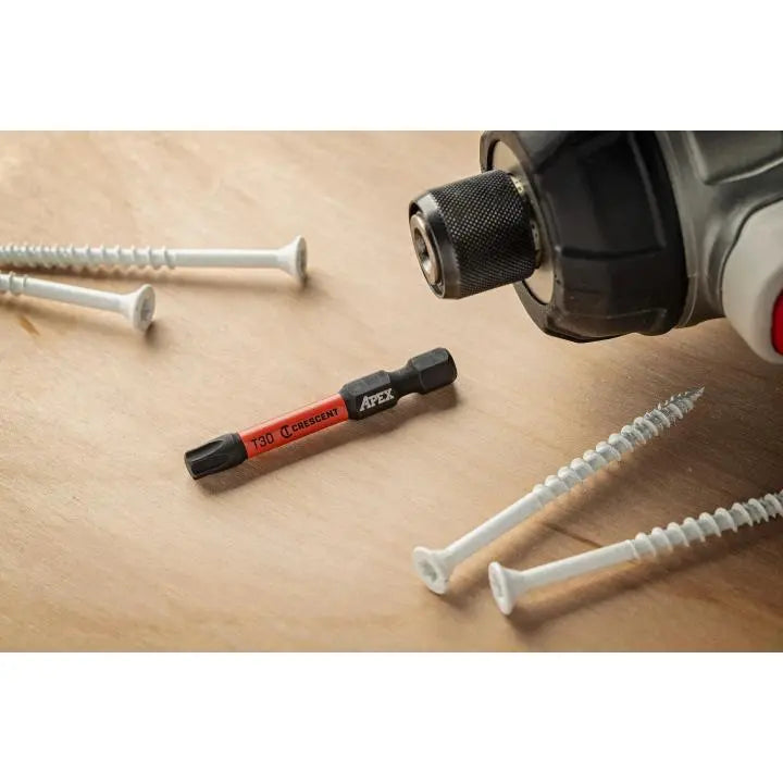 CRESCENT Set of 2 Torx Vortex Impact Power Bit, T30 x 2 in - GW CAVB2T30-2 Power Bit Set CRESCENT