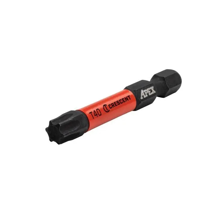CRESCENT Set of 2 Torx Vortex Impact Power Bit, T40 x 2 in - GW CAVB2T40-2 Power Bit Set CRESCENT