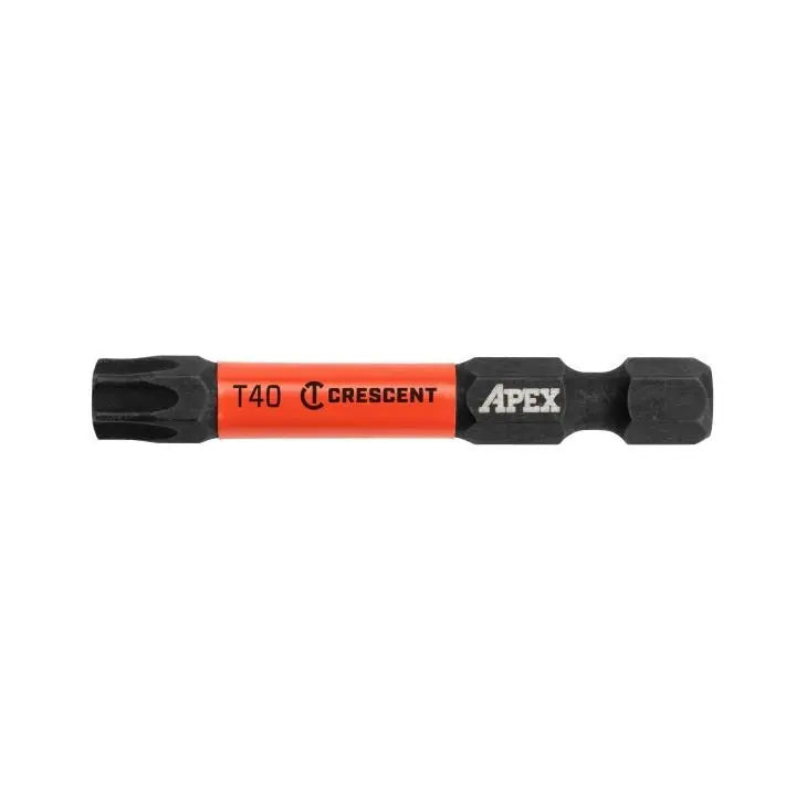 CRESCENT Set of 2 Torx Vortex Impact Power Bit, T40 x 2 in - GW CAVB2T40-2 Power Bit Set CRESCENT