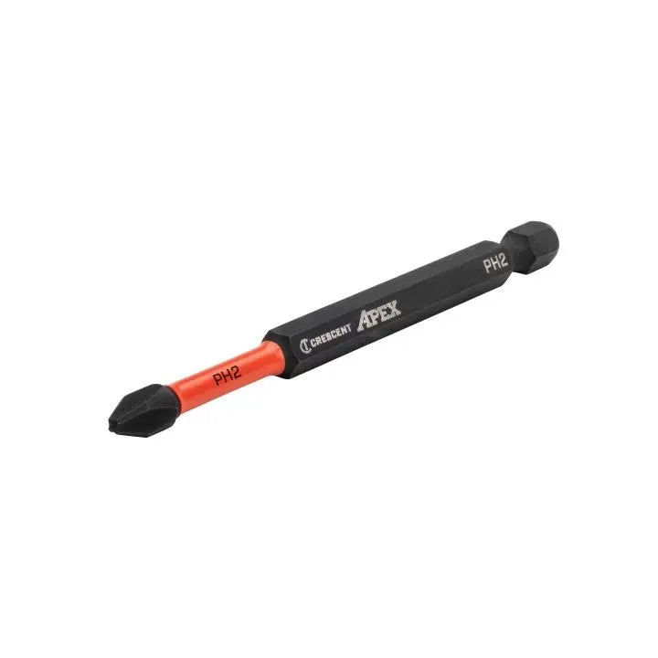 CRESCENT Set of 2 Phillips Vortex Impact Power Bit, PH2 x 3-1/2 in - GW CAVB3BPH2 Power Bit Set CRESCENT