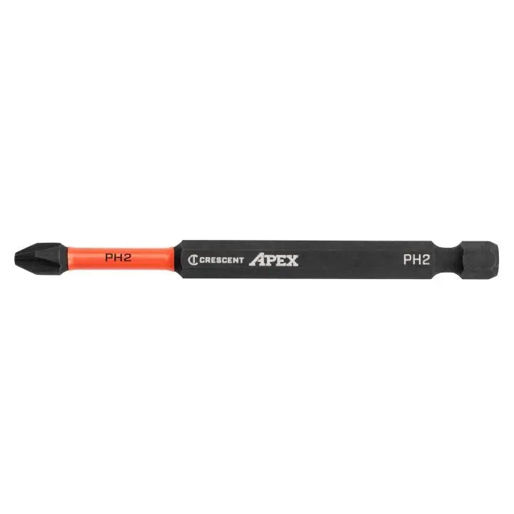 CRESCENT Set of 2 Phillips Vortex Impact Power Bit, PH2 x 3-1/2 in - GW CAVB3BPH2 Power Bit Set CRESCENT