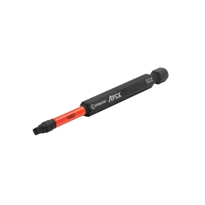 CRESCENT Set of 2 Square Vortex Impact Power Bit, PH2 x 3-1/2 in - GW CAVB3BSQ2 Power Bit Set CRESCENT