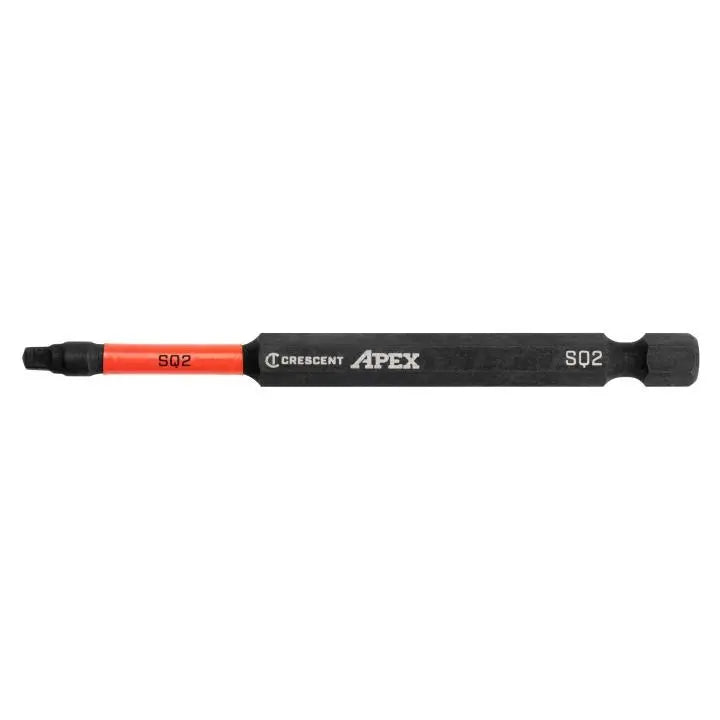 CRESCENT Set of 2 Square Vortex Impact Power Bit, PH2 x 3-1/2 in - GW CAVB3BSQ2 Power Bit Set CRESCENT