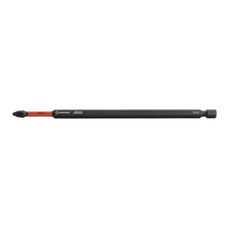 CRESCENT Set of 25 Phillips Vortex Impact Power Bit, PH2 x 6 in - GW CAVB6PH2-25 Power Bit Set CRESCENT