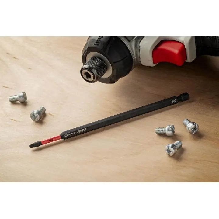 CRESCENT Set of 2 Square Vortex Impact Power Bit, PH2 x 6 in - GW CAVB6SQ2 Power Bit Set CRESCENT
