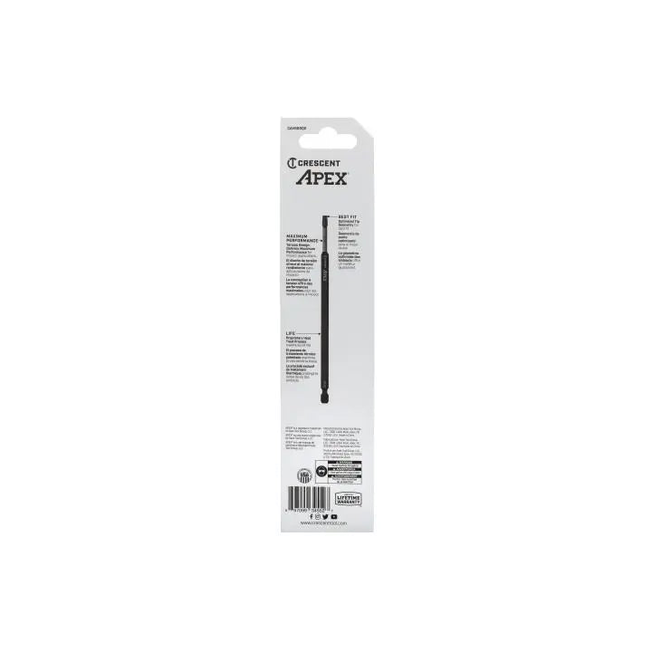 CRESCENT Set of 2 Square Vortex Impact Power Bit, PH2 x 6 in - GW CAVB6SQ2 Power Bit Set CRESCENT