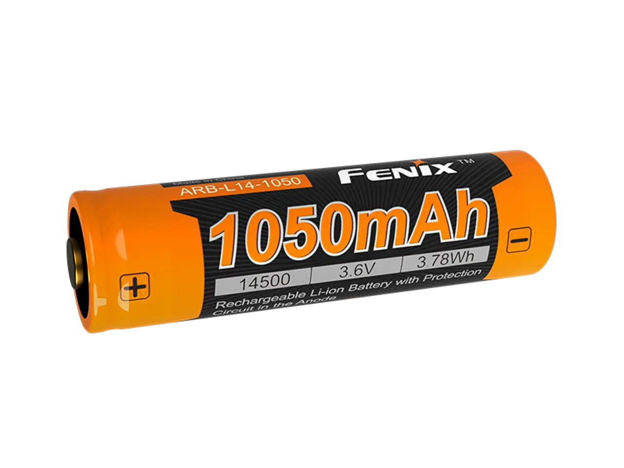 Fenix 14500 Rechargeable Battery, 1050mAh - F FX-ARBL141050 Fenix