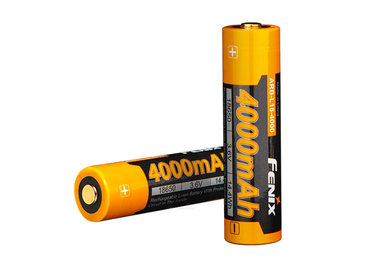 Fenix 18650 Rechargeable Battery, 4000mAh - F FX-ARBL184000 Fenix