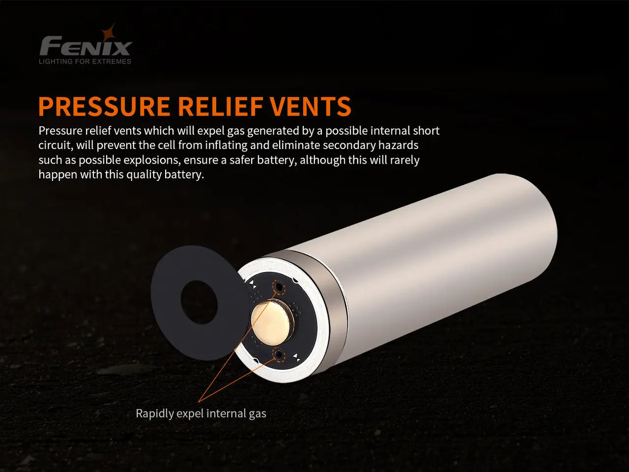 Fenix 21700 Rechargeable Battery, 5000mAh - F FX-ARBL215000v2 Fenix