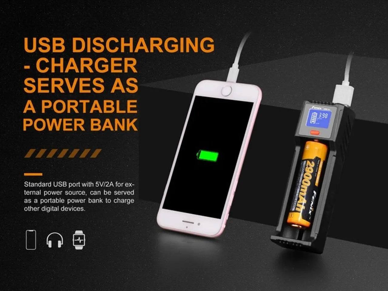 Fenix Single Bay Smart Battery Charger - F FX-ARED1 Fenix